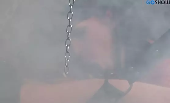Busty Domino Domination Femdom Pleasure and Pain Threesome