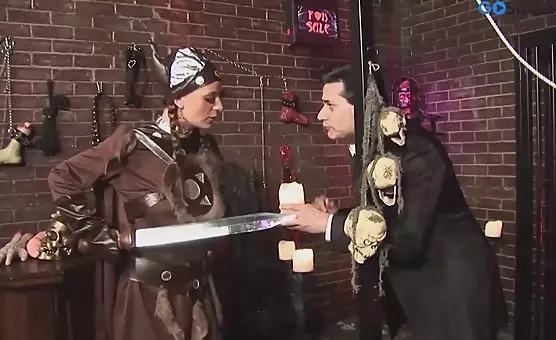 Wicked Witch Seduces Hungry Man